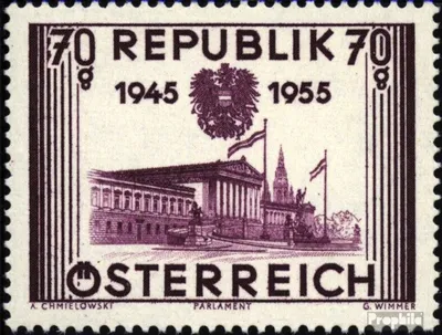 Produktbild von Briefmarken Österreich 1955 Mi 1012 postfrisch Unabhängigkeit