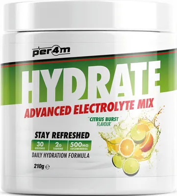 Produktbild von Hydrate Electrolyte Mix Sportgetränk Pulver, Zitrus, 210 g