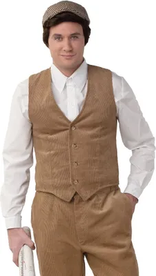Produktbild von O7027-50-52 beige Herren Cord Weste Peaky blinder Gr.50-52