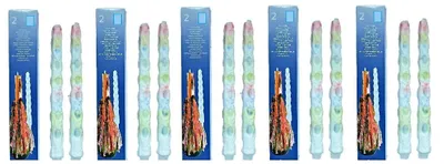 Produktbild von Hillfield® 10 Tropfkerzen Bunt Partykerzen Spitzkerzen Dekokerzen 30 cm Brenndauer 4-6 Stunden