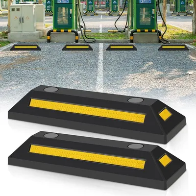 Obrázek produktu pro 2x Parkovací zarážka Zarážka na kola Parkovací zarážka Garáž 54x15x10cm Parkovací místo