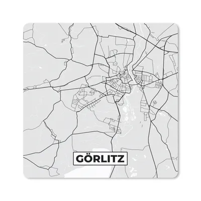 Produktbild von MuchoWow® Mauspad Mousepad Stadtplan - Görlitz - Deutschland - Karte 20x20 cm - Mousepads - Maus Mat - Pad - Mausunterlage - Desk Mat - Bureauartikeln