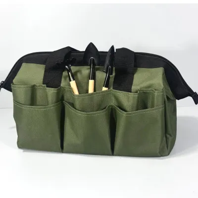Produktbild von Gartengeräte-Tasche Gartengeräte-Organizer mit mehreren Taschen Strapazierfähiges 600D-Oxford-Gewebe Regenfest Organizer für Heimwerker-Werkzeuge 13-Zoll-Gartengeräte-Set