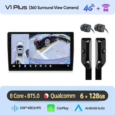Image de Système autoradio compatible Carplay – Autoradio Android – Système multimédia – Système de navigation – Autoradio – Écran de 9 pouces