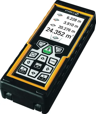 Produktbild von Stabila LD 520 laser distance measurer, 200 m, 1 mm/m, 360°, 635 Nm (< 1 mW), Bezugspegel, Schwarz, Gelb