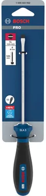 Zdjęcie produktu dla Śrubokręt płaski PRO, 1,0 x 4,5 x 125 mm