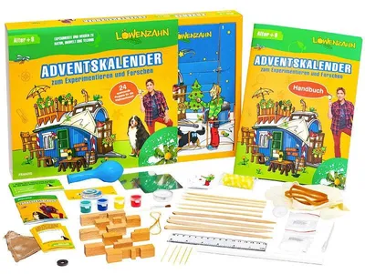 Produktbild von Franzis Löwenzahn Experimentier-Adventskalender