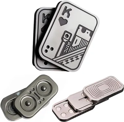 Imagen del producto de Juguetes para aliviar el estrés, tipo "hand spinner", para adultos, juguetes para personas con TDAH, paquete de tres