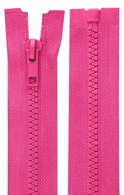 1 Reißverschluss Profil 5mm 80 cm teilbar bubblegum