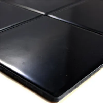 Produktbild von Keramik Mosaikfliesen Adrian Schwarz Glänzend Quadrat 98