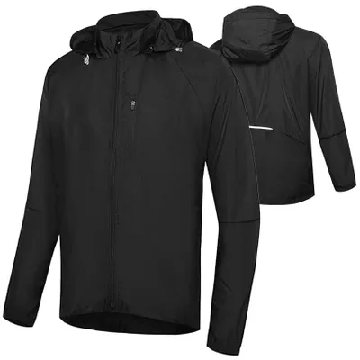 Image de Veste de vélo pour hommes Ademend avec capuche