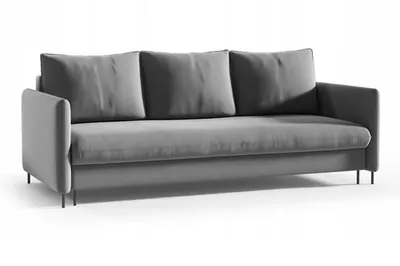 Produktbild von BETTSO Sofa Mit Schlaffunktion und Bettkasten Couch Sofa Federkern Sofagarnitur Polstersofa Wohnlandschaft mit Bettfunktion BELIS Dunkelgrau