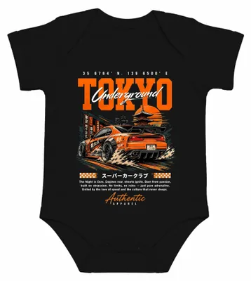 Immagine prodotto di Body per auto sportiva giapponese (JDM) per drifting, stile "Tokyo Underground", anni 2000, colore nero, taglia 3/6