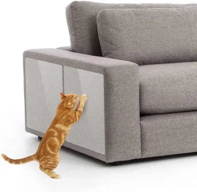 Produktbild von Kratzschutz Katze Möbel Sofa Türschutz PVC Anti-Kratz-Folie Transparent 6 Stück