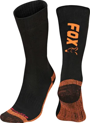 Produktbild von Fox Fishing Socken Collection Thermolite Long Socks Black/Orange 40-43