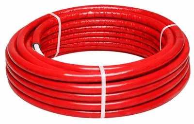 Immagine prodotto di Tubo Multistrato Rivestito Rosso Per Impianti Idrosanitari E Riscaldamento - Diametro 16 millimetri, Lunghezza Metri 50