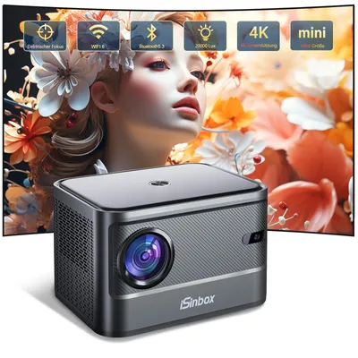Obrázok produktu pre Projektor s jasom 20 000 lm, rozlíšením 4K, WiFi a Bluetooth