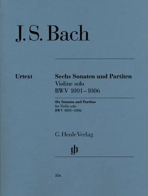 Image de Sonaten und Partiten BWV 1001-1006 für Violine solo (unbezeichnete und bezeichnete Stimme)