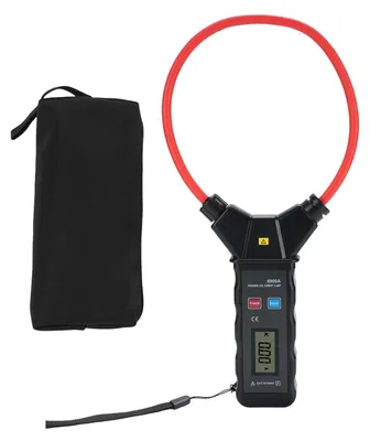 Obrázek produktu pro Flexibilní klešťový měřič střídavého proudu, 0–5000 A, 0–6000 V, podsvícený LCD displej, velká cívka