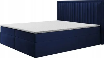 Produktbild von Boxspringbett RIKO , Topper Federkern , 140 x 200 cm , ( Blau - Kronos 09 )