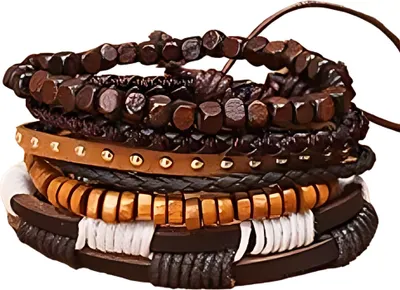 Obrázek produktu pro Pánské náramky IZ-33343 - Hnědá | Stylový doplněk KP33343