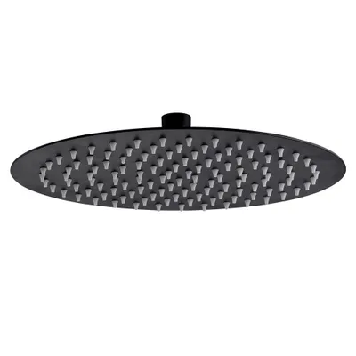 Produktbild von Aloni Regendusche Kopfbrause rund Schwarz matt Ø 20 cm