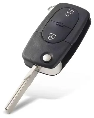 Produktbild von Techstar-Autoschlüsselgehäuse mit 2 Tasten, kompatibel mit VW Golf MK4, Passat B5, Bora 1998–2001 – Schlüsselblatt HU66, für Batterie CR1620
