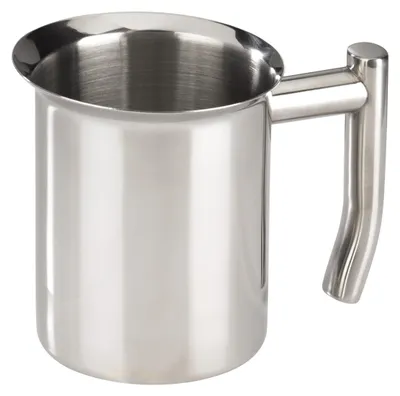 Edelstahl-Melkkännchen 350 ml, silber, spülmaschinengeeignet