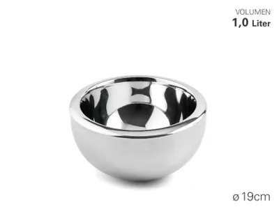 Produktbild von Karl Weis Servierschüssel doppelwandig 19 cm, Edelstahl