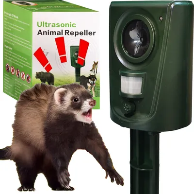 Immagine prodotto di Repellente per animali controllato dal movimento Repellente per animali a batteria Repellente a ultrasuoni Repellente per gatti Repellente per animali Retoo