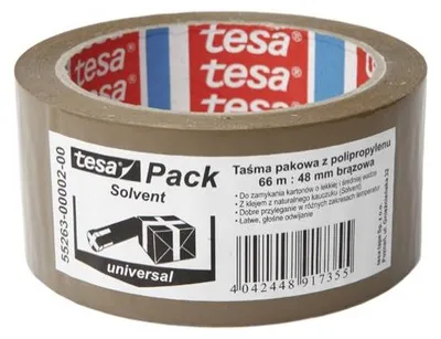 Produktbild von TESA Packband, lösungsmittelhaltig, 66 m, 48 mm, BRAUN