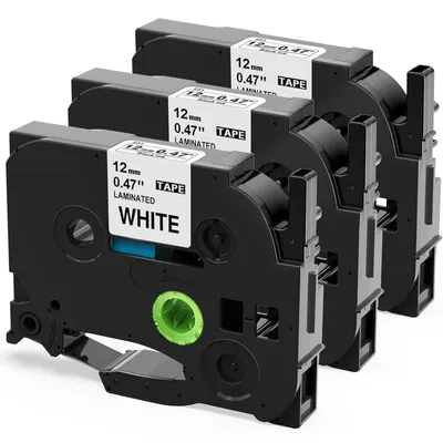 Produktbild von Phomemo 3x TZe-231 12mm Kompatibel mit Brother P-touch Beschriftungsgerät Ptouch H100LB H105 1010 H107 1000 1005 1280,Weiß