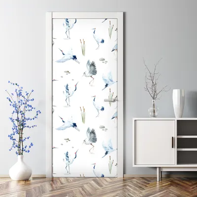 Produktbild von Dekorative Klebefolie selbstklebend Tapete Türposter Exotische Blätter 70 x 200 cm