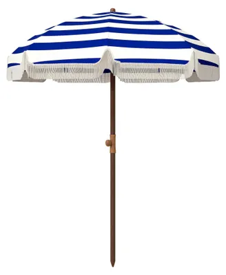 Produktbild von Großer Strandsonnenschirm - Ø190 x 210 cm - UV40+ Schutz - Mehrfarbig