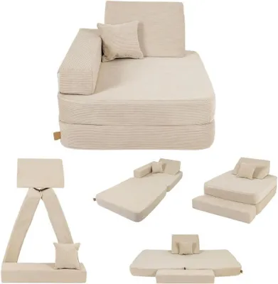 Produktbild von Angelove - Faltbare Kindersessel ab 1 Jahr und Spielmatratze - Beige