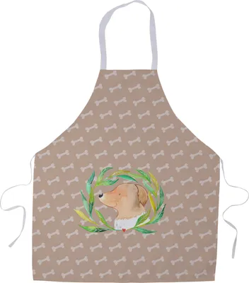 Produktbild von Mr. & Mrs. Panda Schürze Hund Blumen - Hundeglück - Geschenk, Grillschürze, Kochschürze, Sprüche, Niedlich, Küchenzubehör, Hundeliebe, Grillmeister, Hunde, Backschürze