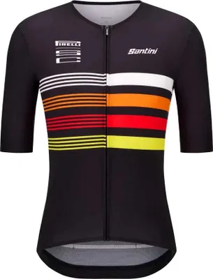 Obrázek produktu pro Tričko s krátkým rukávem Santini Pirelli, černé barvy, velikost M