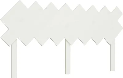 Produktbild von Bett-Kopfteil Weiß 159,5x3x80,5 cm Massivholz Kiefer