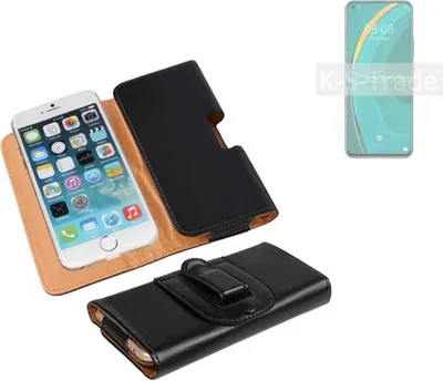 Produktbild von K-S-Trade Schützhülle Handyhülle kompatibel mit Huawei nova 7 5G Holster Gürtel Tasche Schutzhülle Handy-Tasche Smartphone Case Seitentasche
