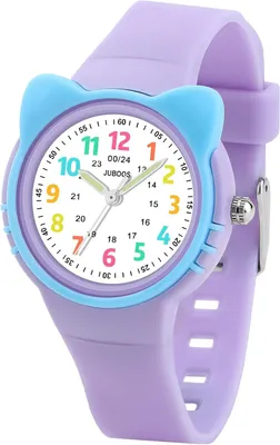 Produktbild von Mädchen Jungen Zeit lernen Wasserdicht 3ATM Uhr Kinder Analog 5-15