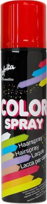 Haarspray rot 100 ml Sprühdose Kostüm-Zubehör Fasching Karneval Mottoparty Neon-Party Sommer-Festival Halloween