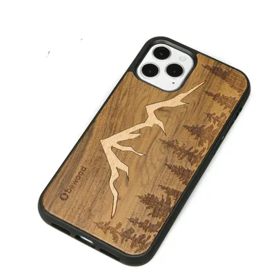 Immagine prodotto di Custodia In Legno Per Iphone 12/12 Pro Bewood Mountains Imbuia