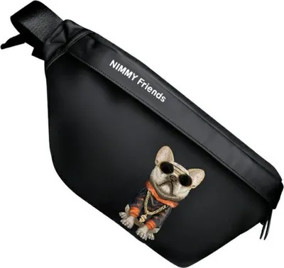 Obrázok produktu pre NIMMY crossbody GLASSES COOL DOG black