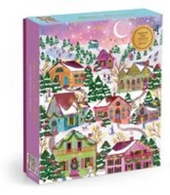 Produktbild von Joy Laforme Snowcap Village 1000 Piece Foil Puzzle