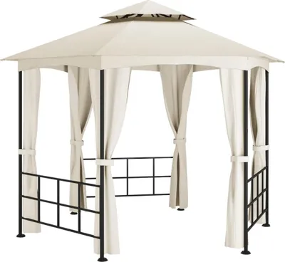 Obrázek produktu pro vidaXL Pavilon s bočními stěnami 3,1x2,7 m krémový