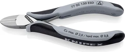 Immagine prodotto di Taglierina diagonale per elettronica ESD Knipex - 7702130ESD