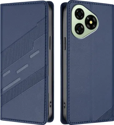 Produktbild von Hülle für Ulefone Note 19, Kunstleder Brieftaschen Handyhülle mit Kartenfach und Standfunktion Blau