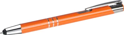 Produktbild von Touchpen Kugelschreiber aus Metall / Farbe: orange (matt)