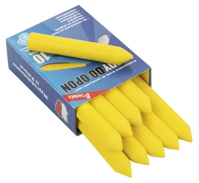 Immagine prodotto di Set-kit gessi per pneumatici, giallo, marcatura, marcatore, gessetto, pennarello a gesso, Premium 10 pezzi