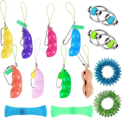 Produktbild von 17 Stück Fidget Toys Anti Stress Spielzeug, Stimming Toy für Stressabbau, Squeeze Fidget Toys Set, sensorische ADHS Gadgets, Entspannung Geschenke